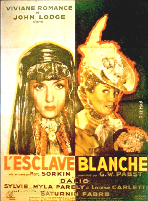 L'esclave blanche - French Movie Poster