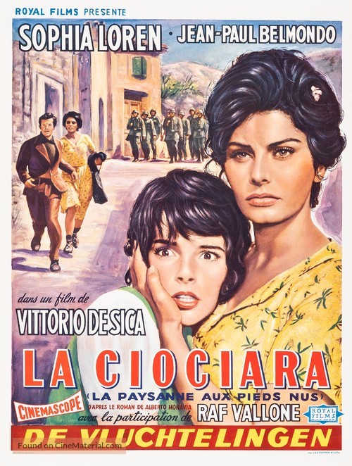 La ciociara - Belgian Movie Poster
