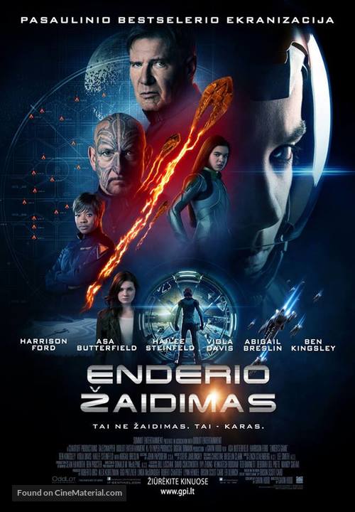 Ender&#039;s Game - Lithuanian Movie Poster