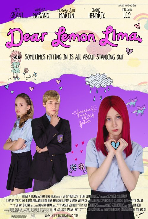Dear Lemon Lima - Theatrical movie poster
