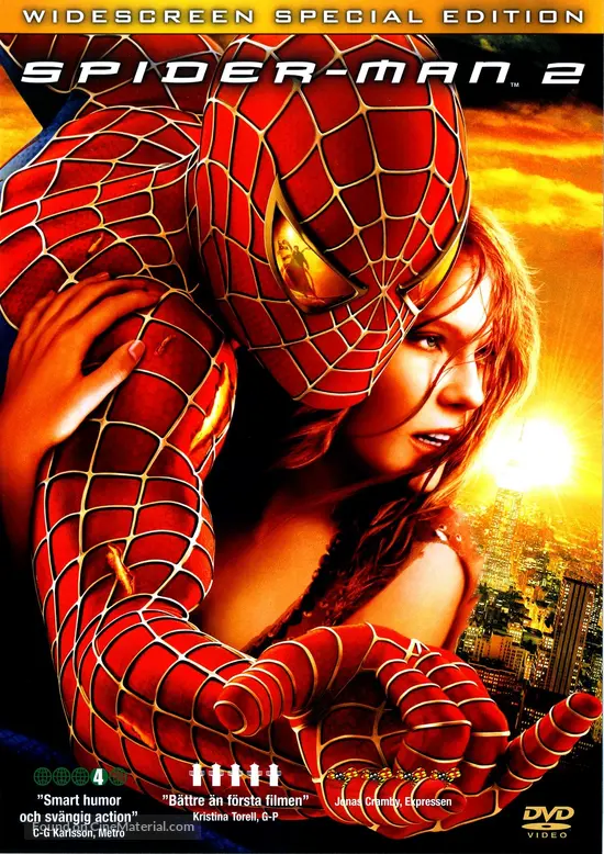 Spider-Man 2 - Swedish DVD movie cover