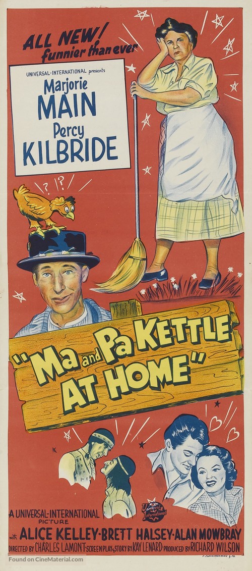 Ma and Pa Kettle at Home - Australian Movie Poster