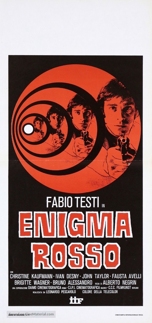 Enigma rosso - Italian Movie Poster