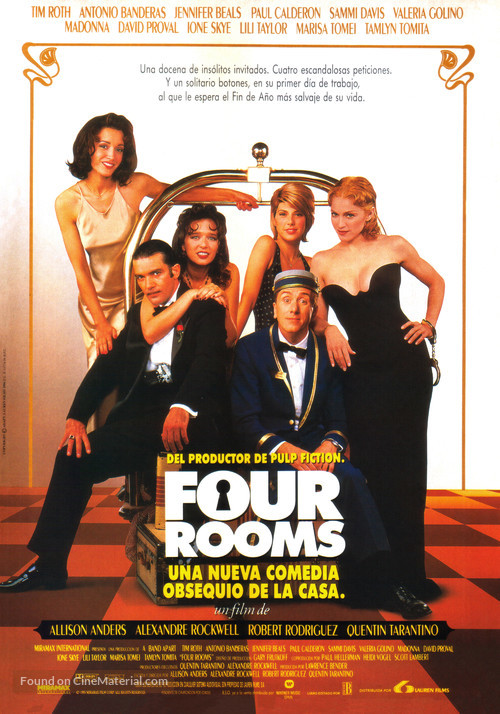 Four Rooms - Spanish Movie Poster