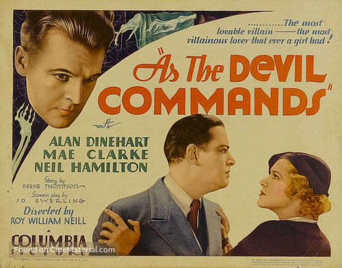 As the Devil Commands - Movie Poster