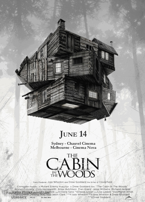 The Cabin in the Woods - Australian Movie Poster