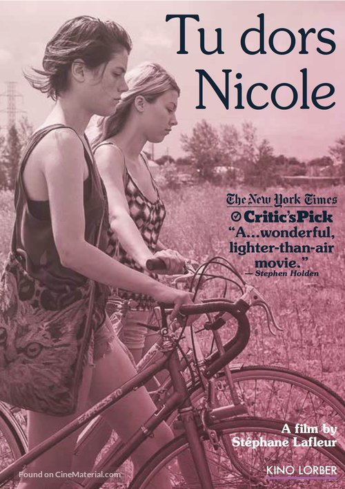 Tu dors Nicole - DVD movie cover