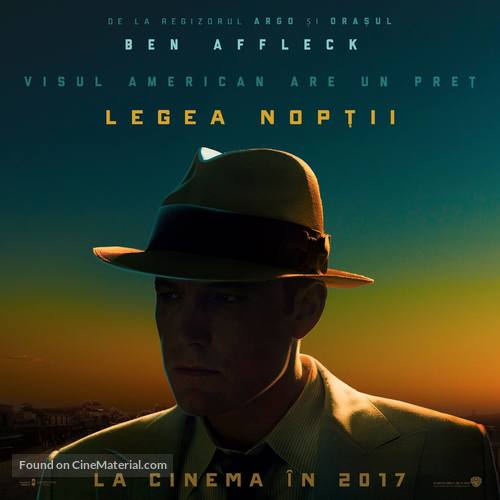 Live by Night - Romanian Movie Poster