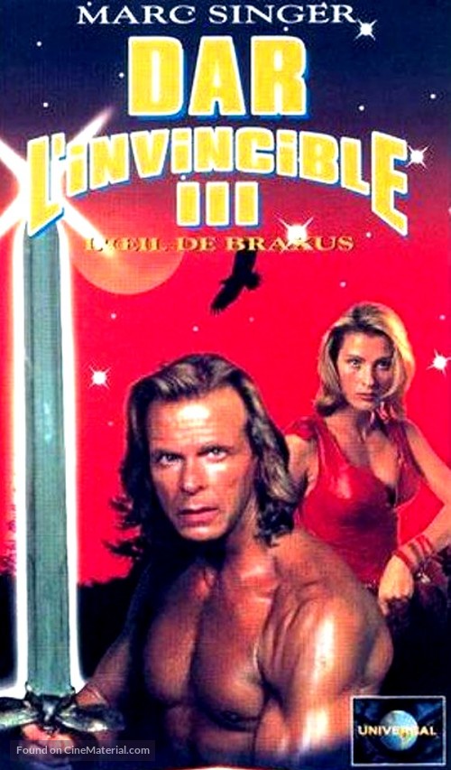 Beastmaster: The Eye of Braxus - French VHS movie cover