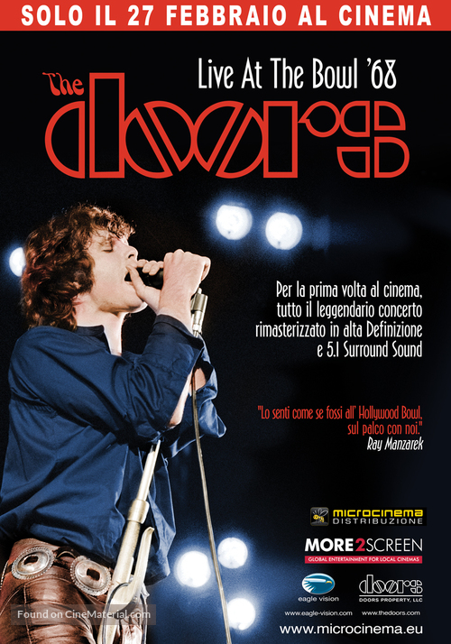 The Doors: Live at the Bowl &#039;68 - Italian Movie Poster