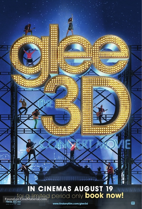 Glee: The 3D Concert Movie - British Movie Poster