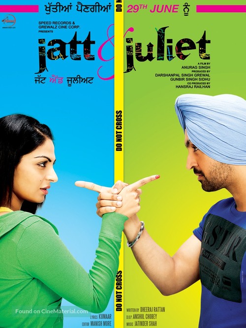Jatt &amp; Juliet - Indian Movie Poster