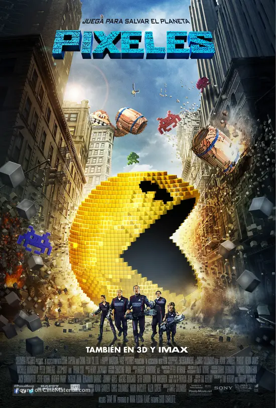 Pixels - Chilean Movie Poster