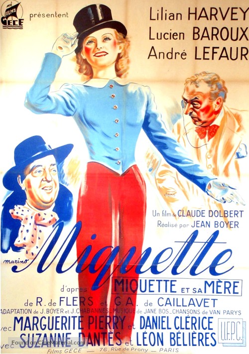 Miquette (1940) French movie poster