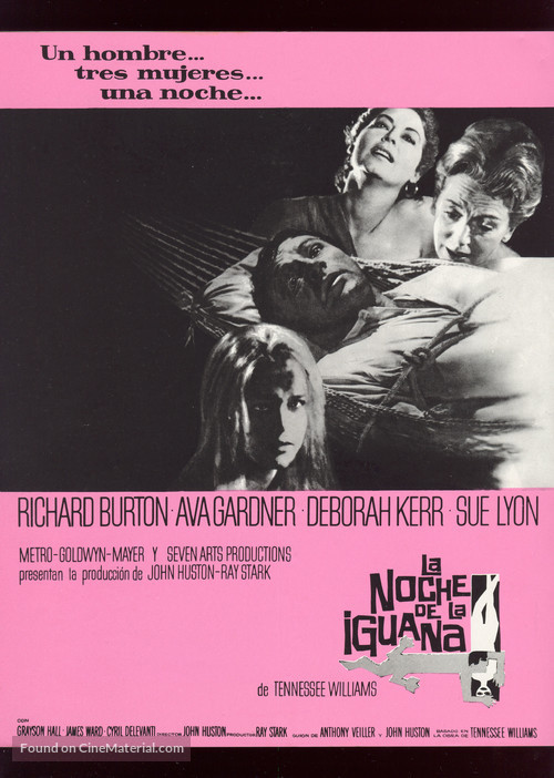 The Night of the Iguana - Spanish Movie Poster