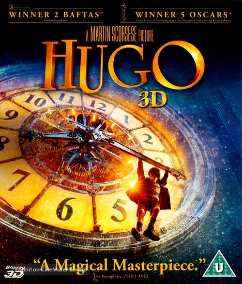 Hugo - British Blu-Ray movie cover