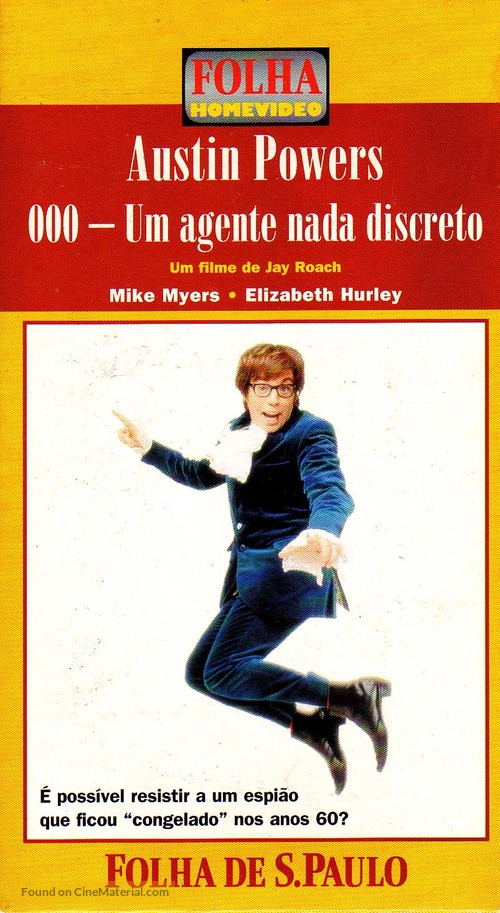 Austin Powers: International Man of Mystery - Brazilian VHS movie cover