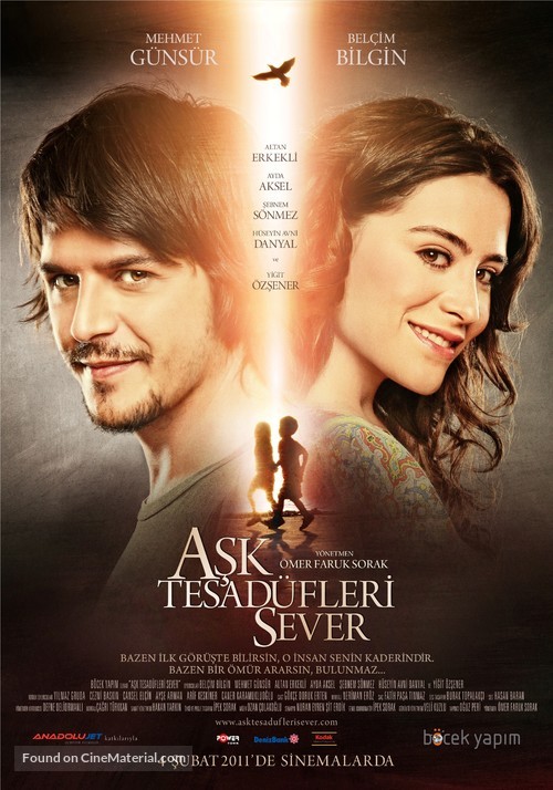Ask Tesad&uuml;fleri Sever - Turkish Movie Poster