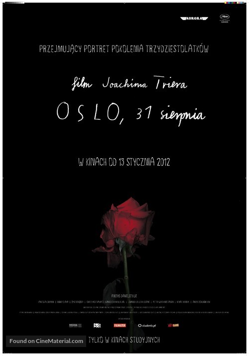 Oslo, 31. august - Polish Movie Poster