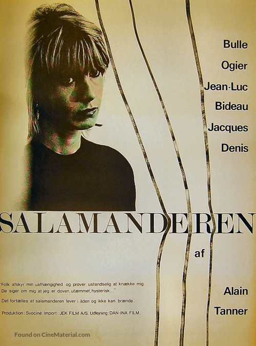 La salamandre - Danish Movie Poster