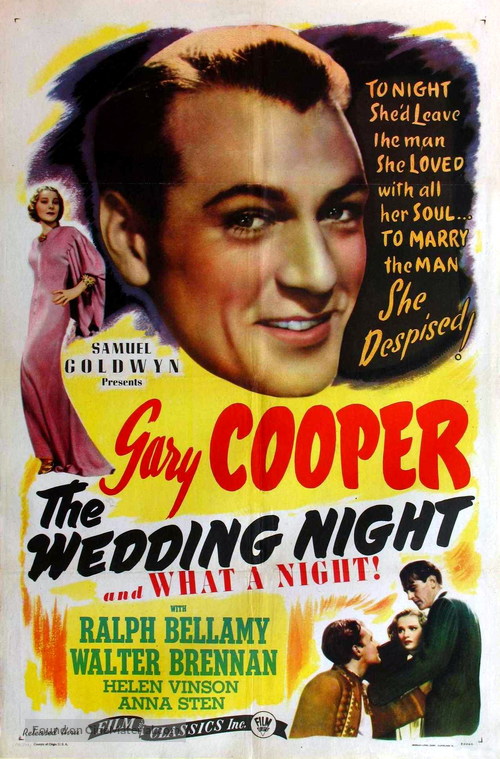 The Wedding Night - Re-release movie poster