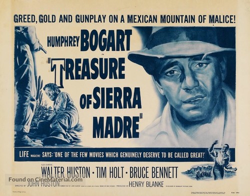 The Treasure of the Sierra Madre - Re-release movie poster