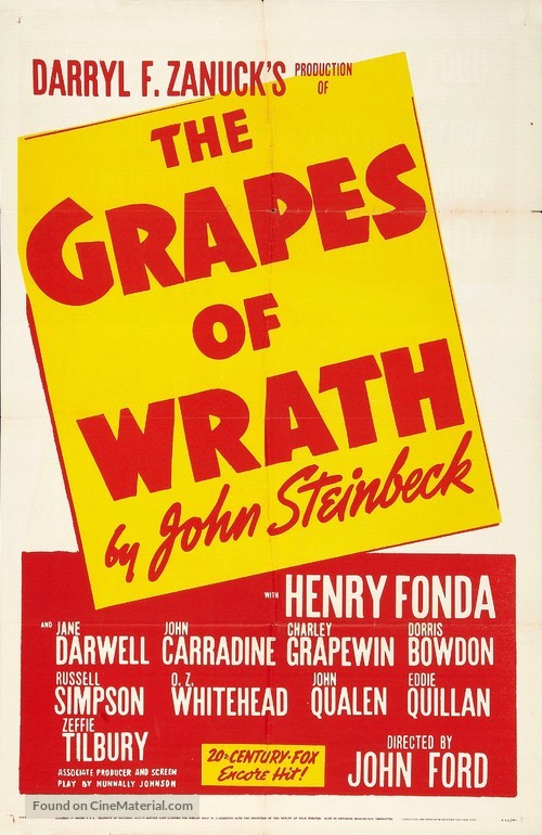 The Grapes of Wrath - Movie Poster
