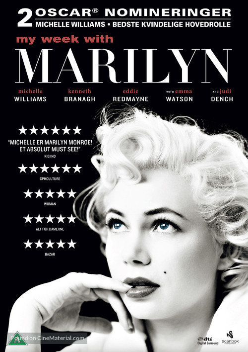 My Week with Marilyn - Danish DVD movie cover