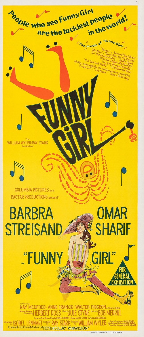 Funny Girl - Australian Movie Poster
