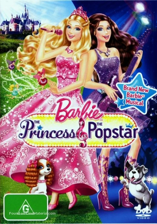 Barbie: The Princess &amp; the Popstar - Australian Movie Cover