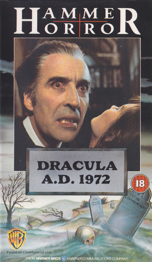 Dracula A.D. 1972 - British VHS movie cover