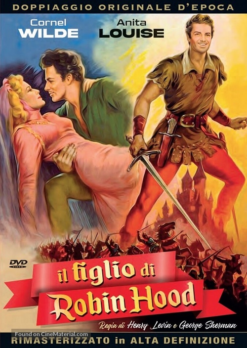 The Bandit of Sherwood Forest - Italian DVD movie cover