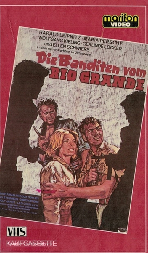 Die Banditen vom Rio Grande - German VHS movie cover