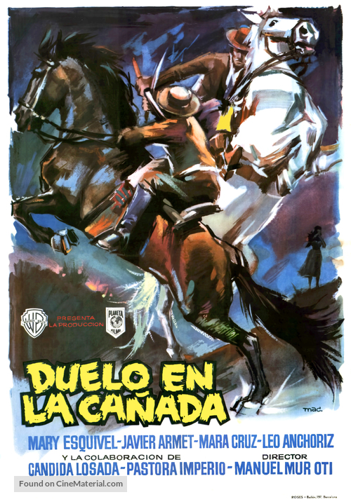 Duelo en la ca&ntilde;ada - Spanish Movie Poster