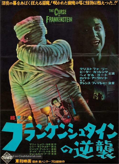 The Curse of Frankenstein - Japanese Movie Poster