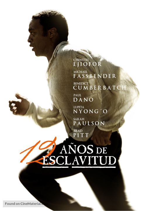 12 Years a Slave - Argentinian DVD movie cover