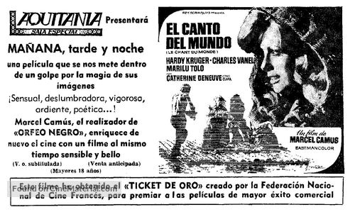 Le chant du monde - Spanish Movie Poster