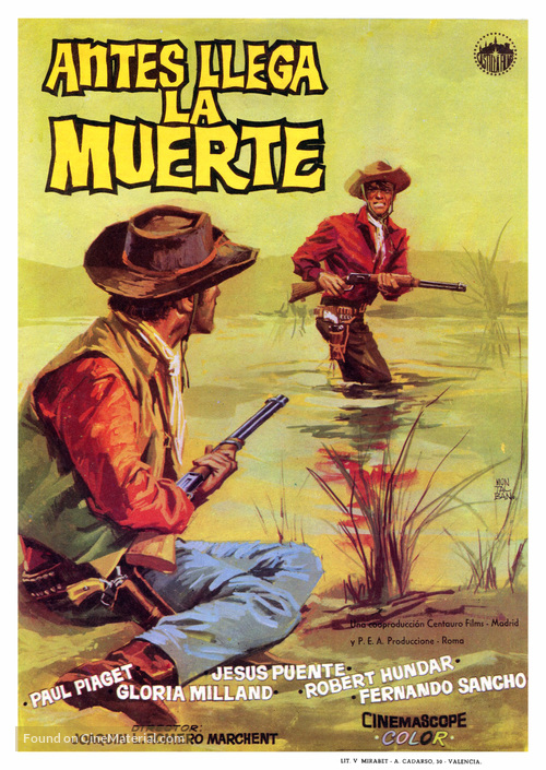Antes llega la muerte - Spanish Movie Poster