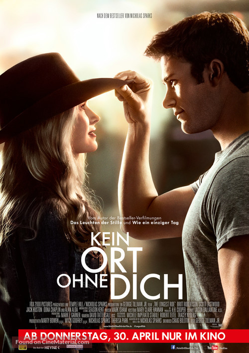 The Longest Ride - German Movie Poster