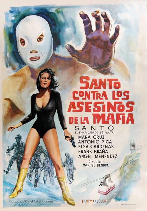 Santo contra los asesinos de la mafia - Spanish Movie Poster