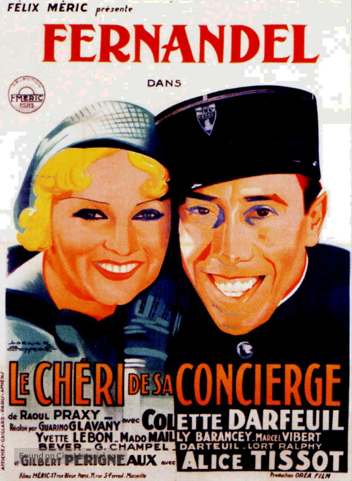 Le ch&eacute;ri de sa concierge - French Movie Poster