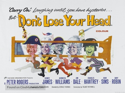 Don&#039;t Lose Your Head - British Movie Poster