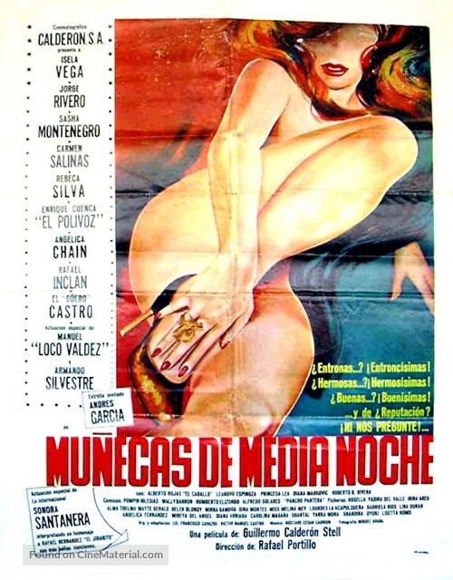 Mu&ntilde;ecas de medianoche - Mexican Movie Poster