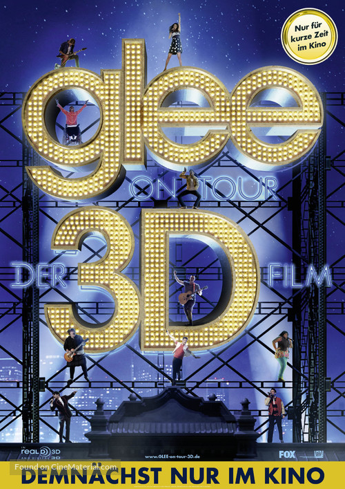 Glee: The 3D Concert Movie - German Movie Poster