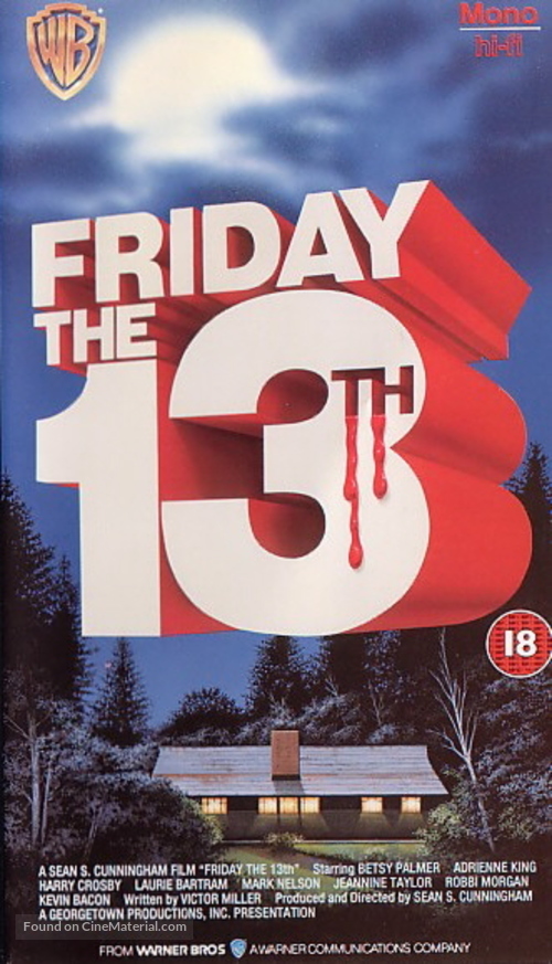 Friday the 13th - British Movie Cover