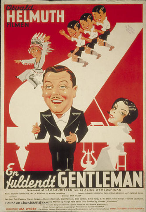 En fuldendt gentleman - Danish Movie Poster