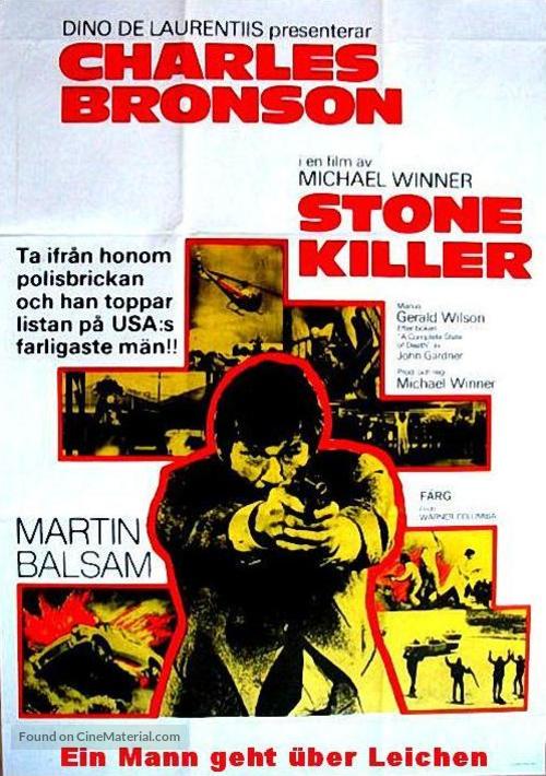 The Stone Killer - Swedish Movie Poster