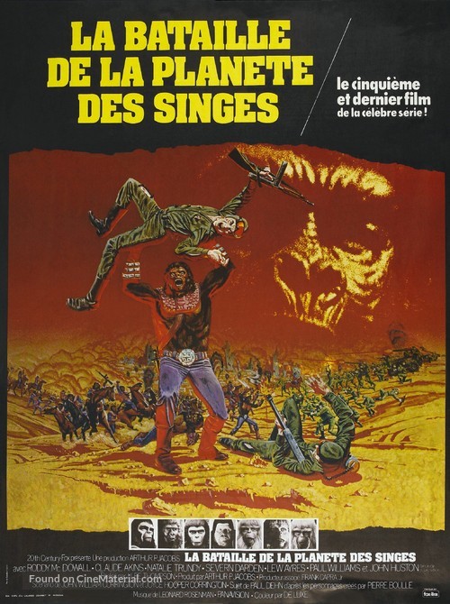 Battle for the Planet of the Apes - French Movie Poster