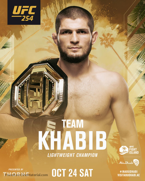 UFC 254: Khabib vs Gaethje - Movie Poster