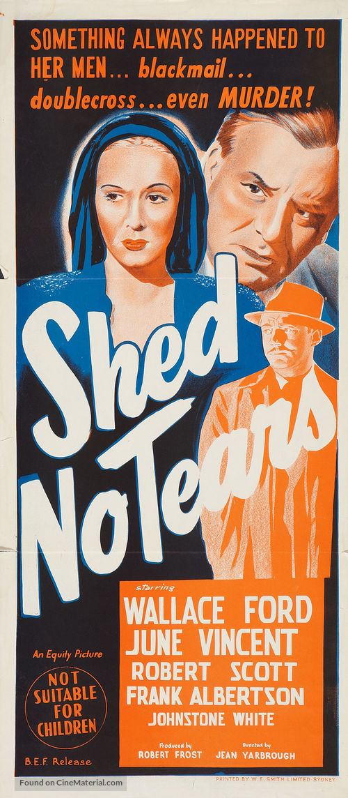 Shed No Tears - Australian Movie Poster